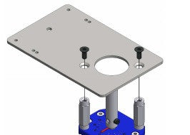 Siemens AGA93.3 Bracket kit - VKG butterfly valve to a Siemens Gxx actuator