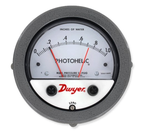 Dwyer Series 3000MR Photohelic Switch / Gage