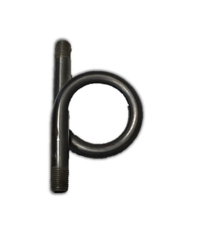 Pigtail - PS-1/4, 1/4"x1/4" MNPT, Carbon Steel, 2000 PSI Rated